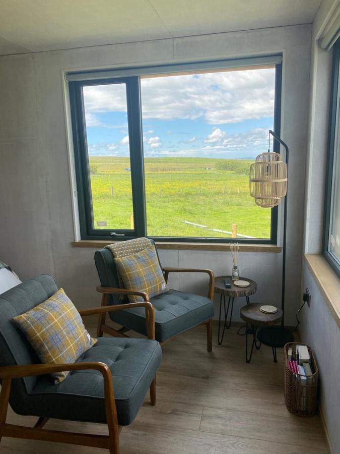 Unique Luxurious Cabin On Sea View Working Croft Garrabost Exterior photo